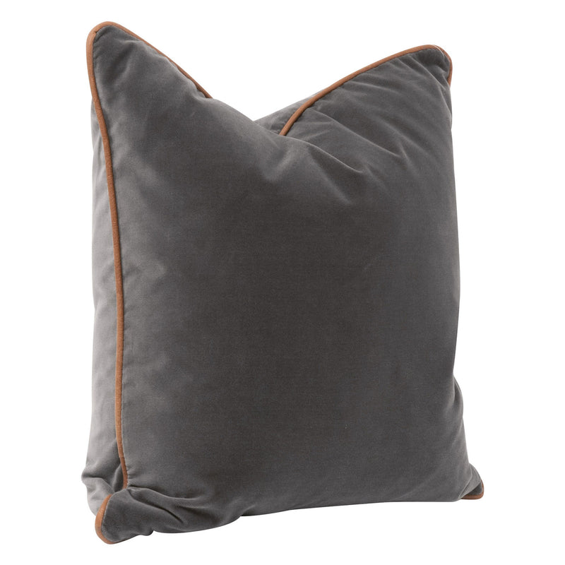 The Not So Basic Essential Dark Dove Velvet Throw Pillow Set of 2