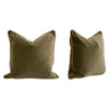The Not So Basic Essential Dark Dove Velvet Throw Pillow Set of 2