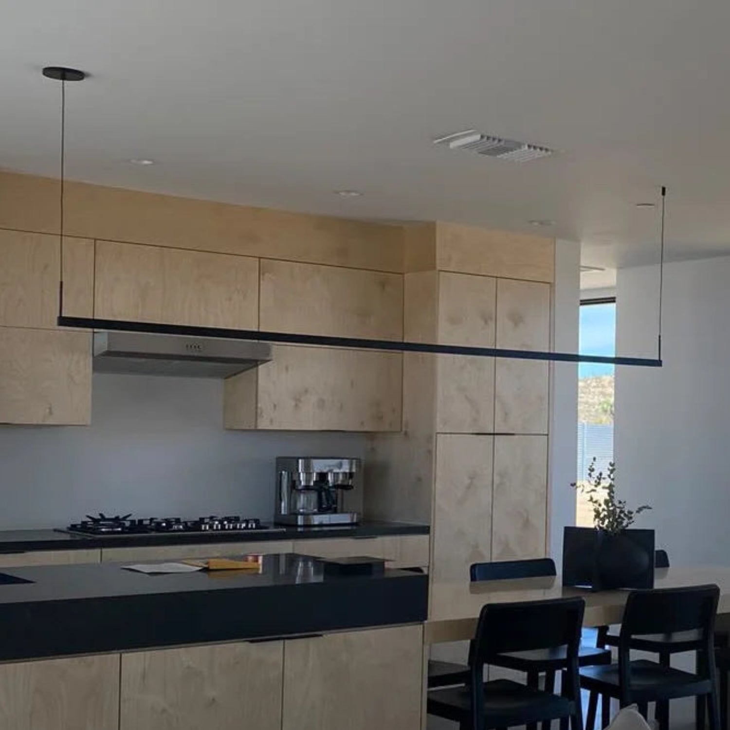Sonneman Thin-Line Satin Black 2816.25-8 Pendant