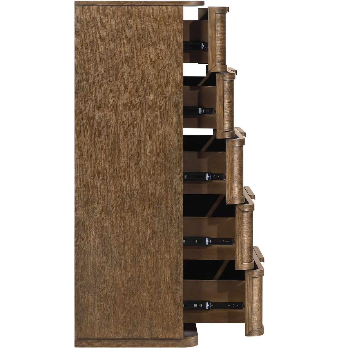 Tiberio Brown Oak Veneer And Solid Wood Chest