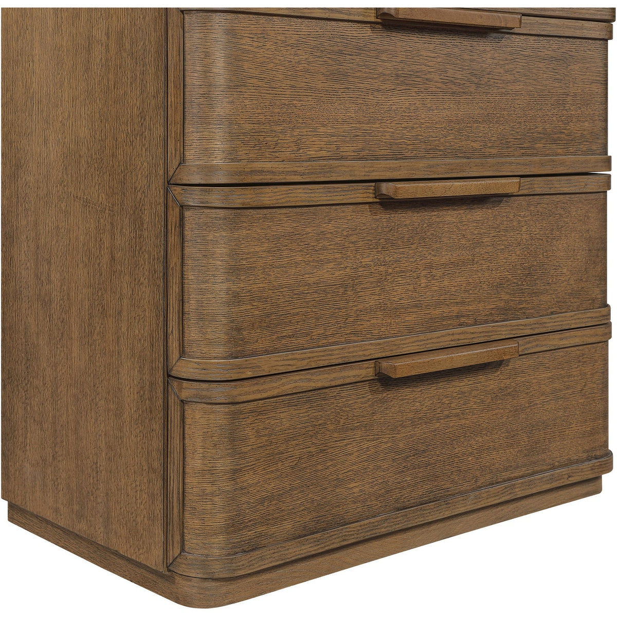 Tiberio Brown Oak Veneer And Solid Wood Chest