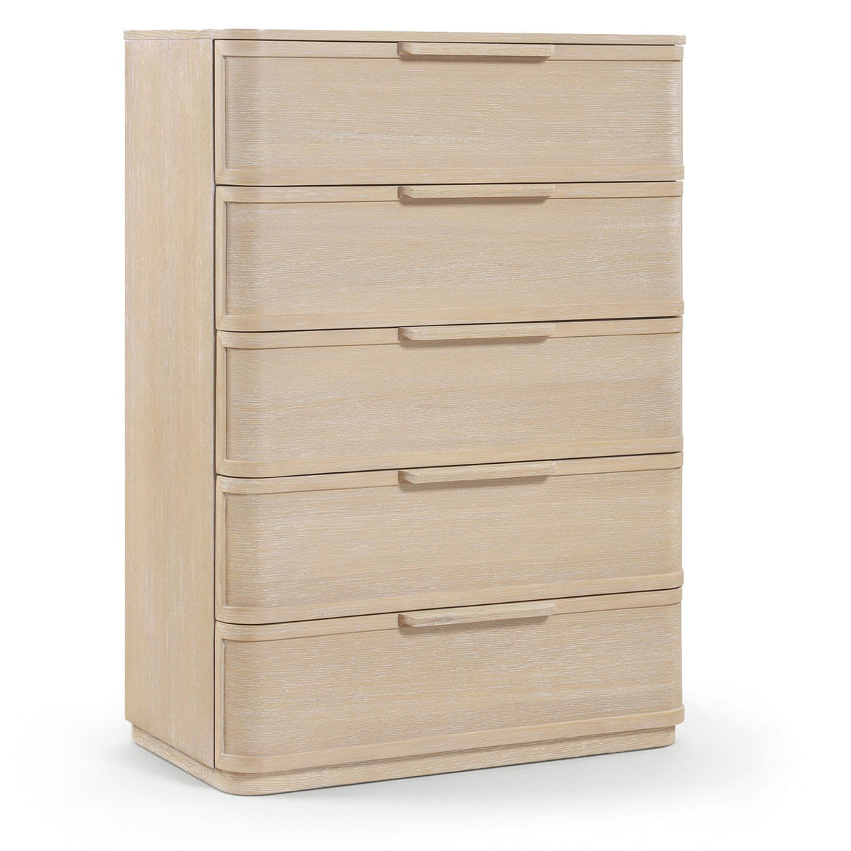 Tiberio Natural Oak Veneer And Solid Wood Chest in natural oak veneer and solid wood, primary product view