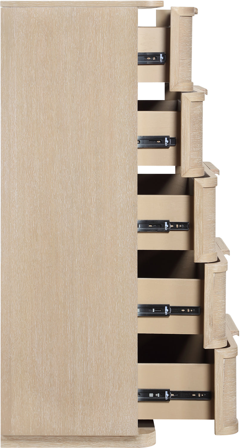 Tiberio Natural Oak Veneer And Solid Wood Chest