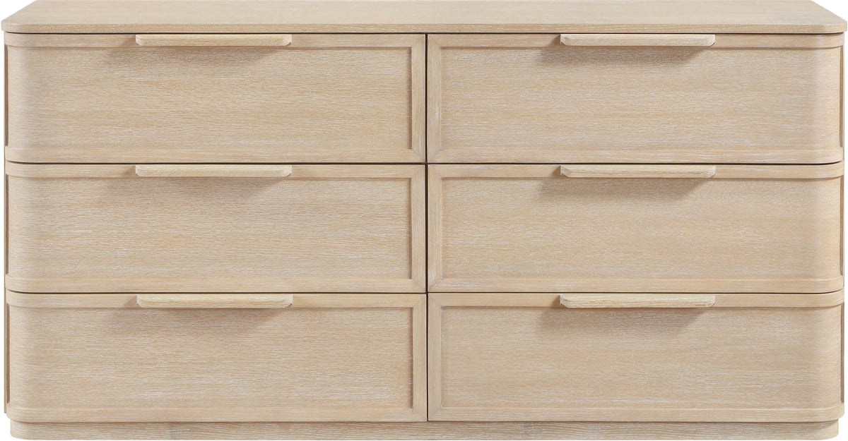 Tiberio Natural Oak Veneer And Solid Wood Dresser