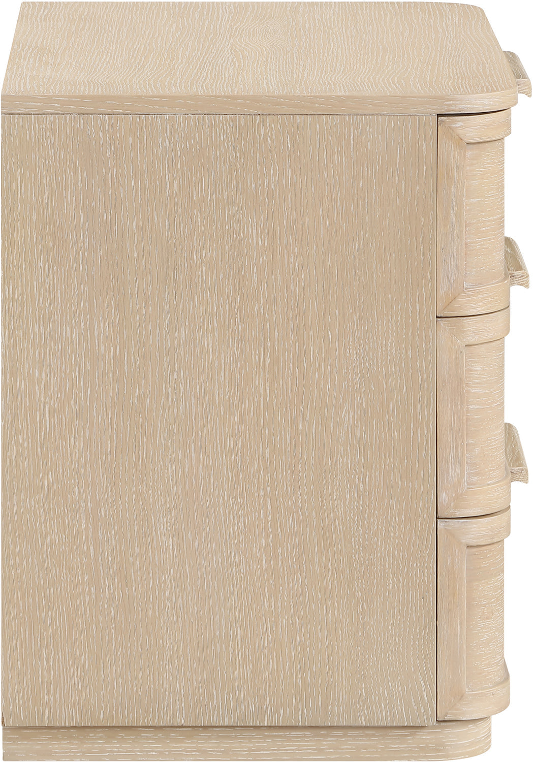 Tiberio 26in Natural Oak Veneer And Solid Wood Nightstand Set of 2