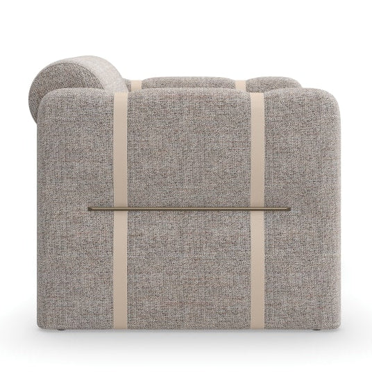 Caracole Cigar Brushed Gold Club Chair