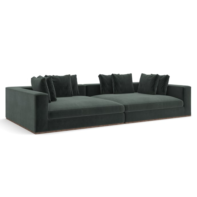 Caracole Bello Peacock 2 Piece Sofa