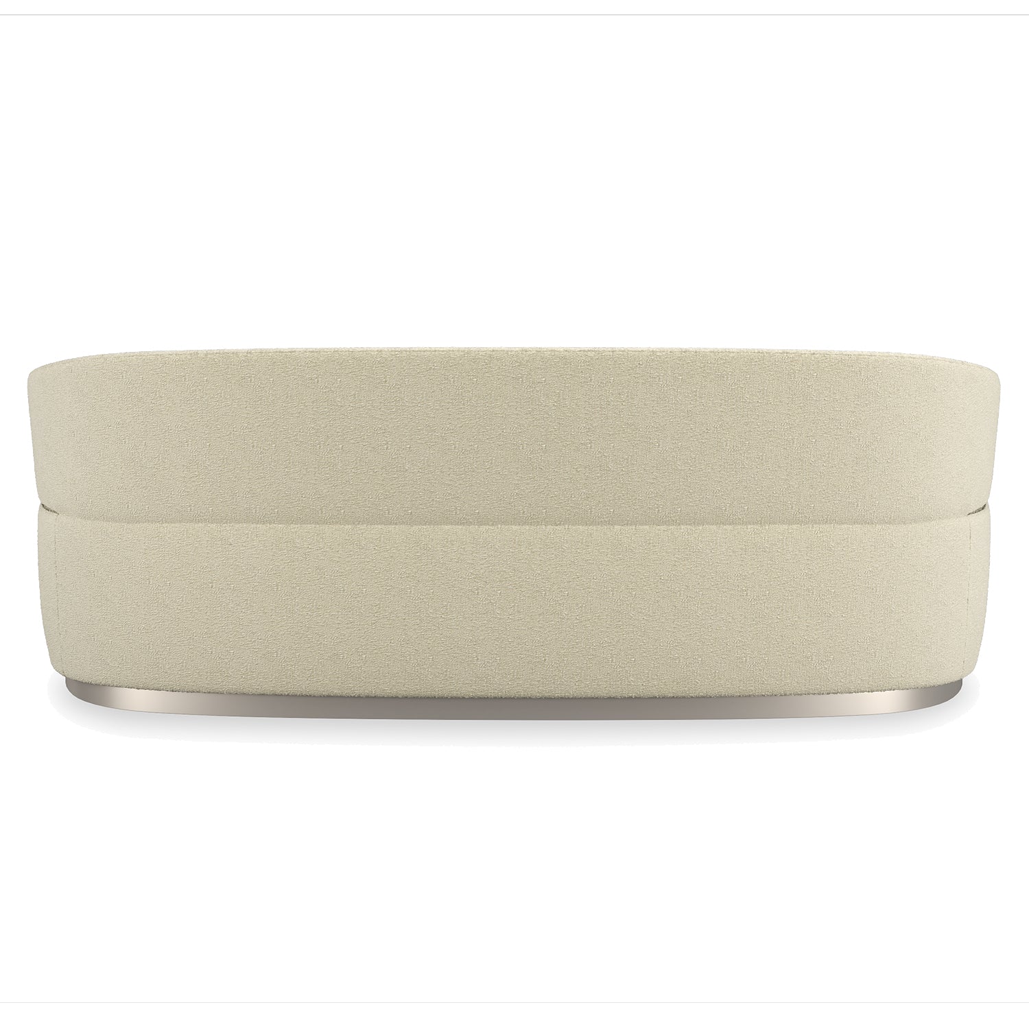 Caracole Olympia Sofa in Beige, Sparkling Argent, close-up detail