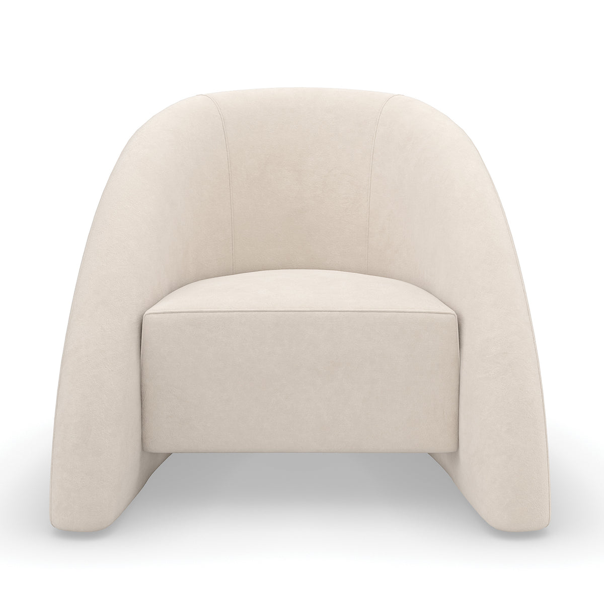 Caracole Movement Alabaster Chair in Alabaster, back view
