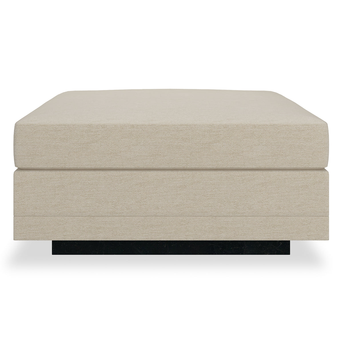 Caracole Fusion Neutral Ottoman close-up