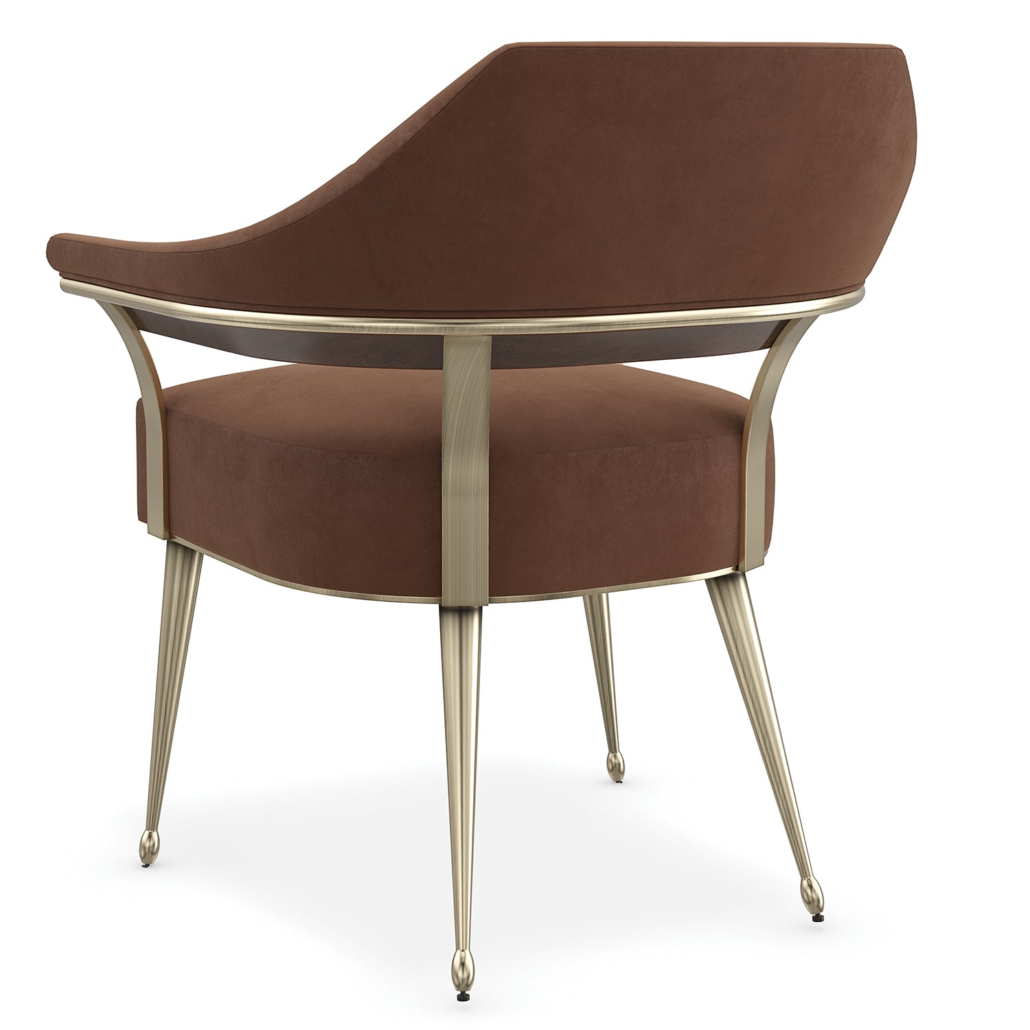 Caracole Louisette Accent Chair showing Fabric, Metal, Birch construction
