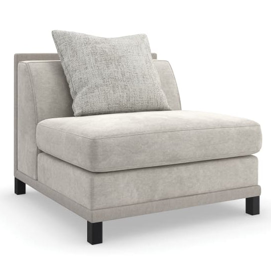 Caracole Tuxedo Opal Armless Chair