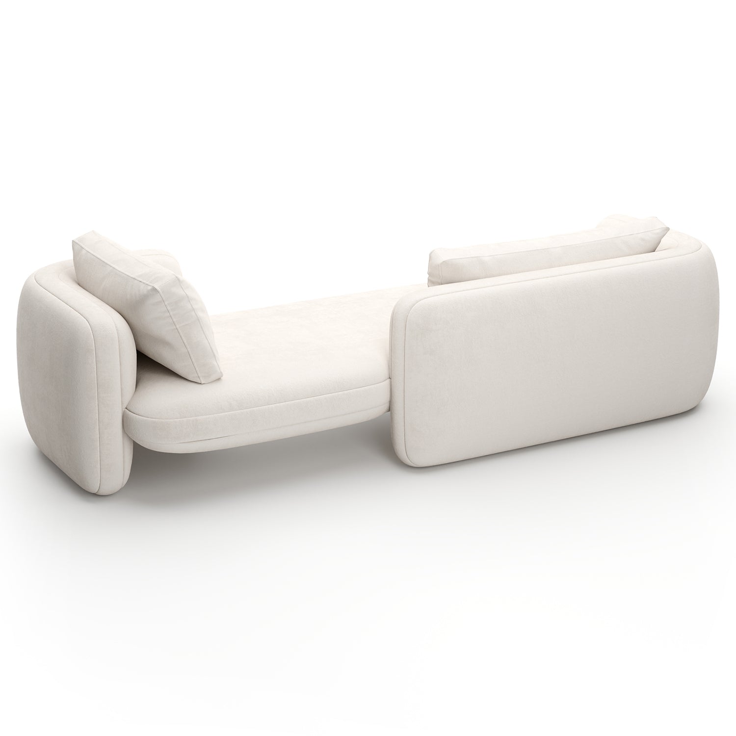 Caracole Overlap Ecru Bedroom Chaise Lounge