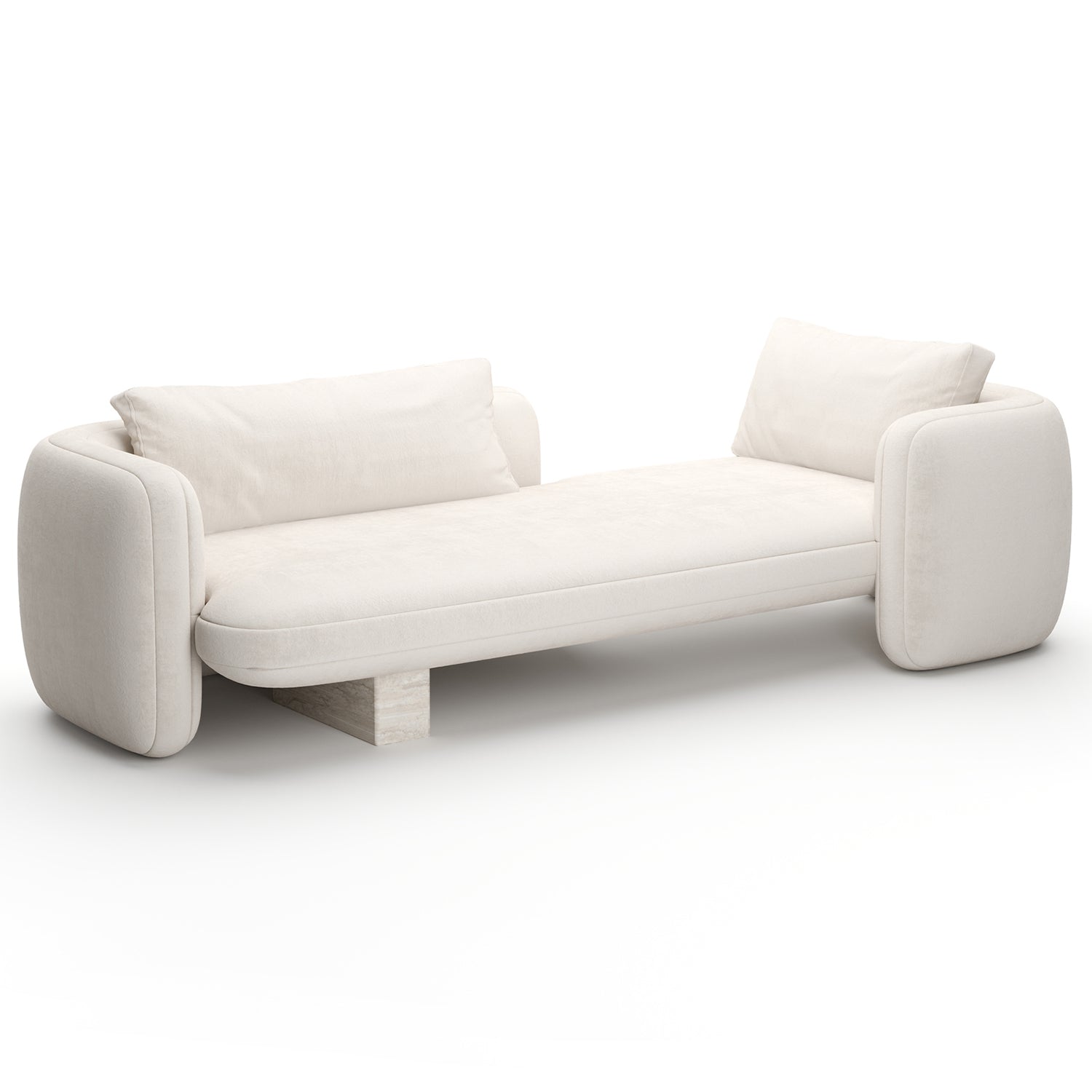 Caracole Overlap Ecru Bedroom Chaise Lounge