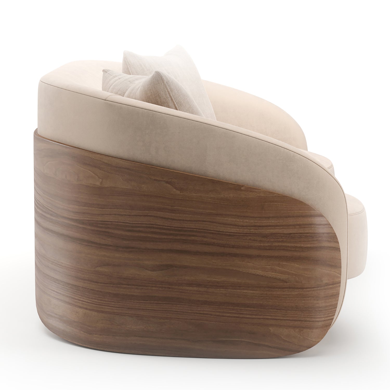 Caracole Fleur Wood Back Sofa