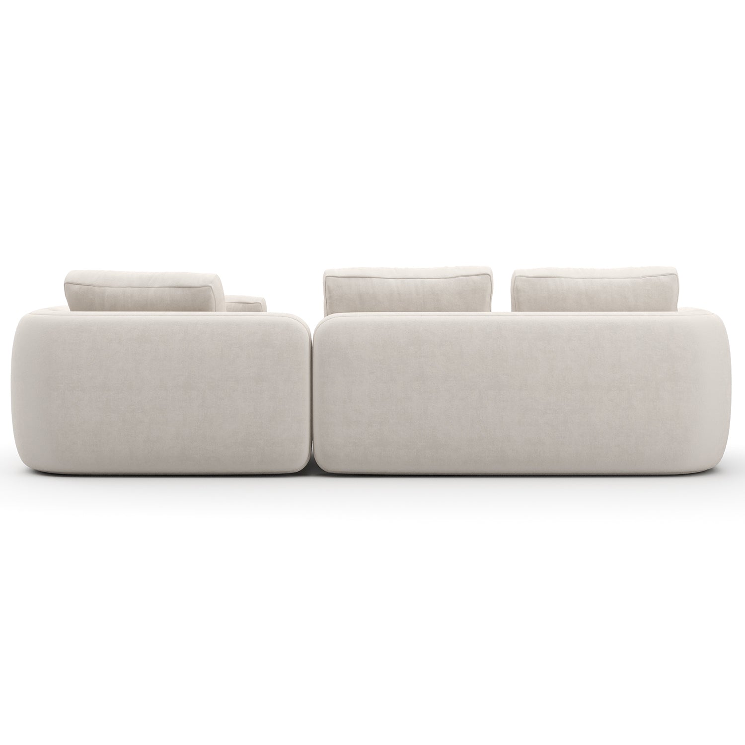 Caracole Overlap Chaise Ecru Sectional Sofa