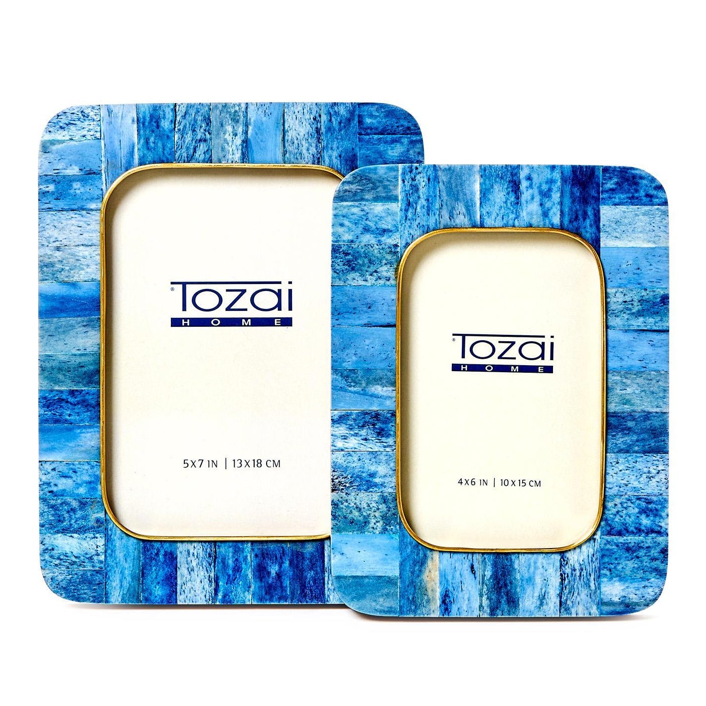 Mosaic Round Edge Photo Frame Set of 2