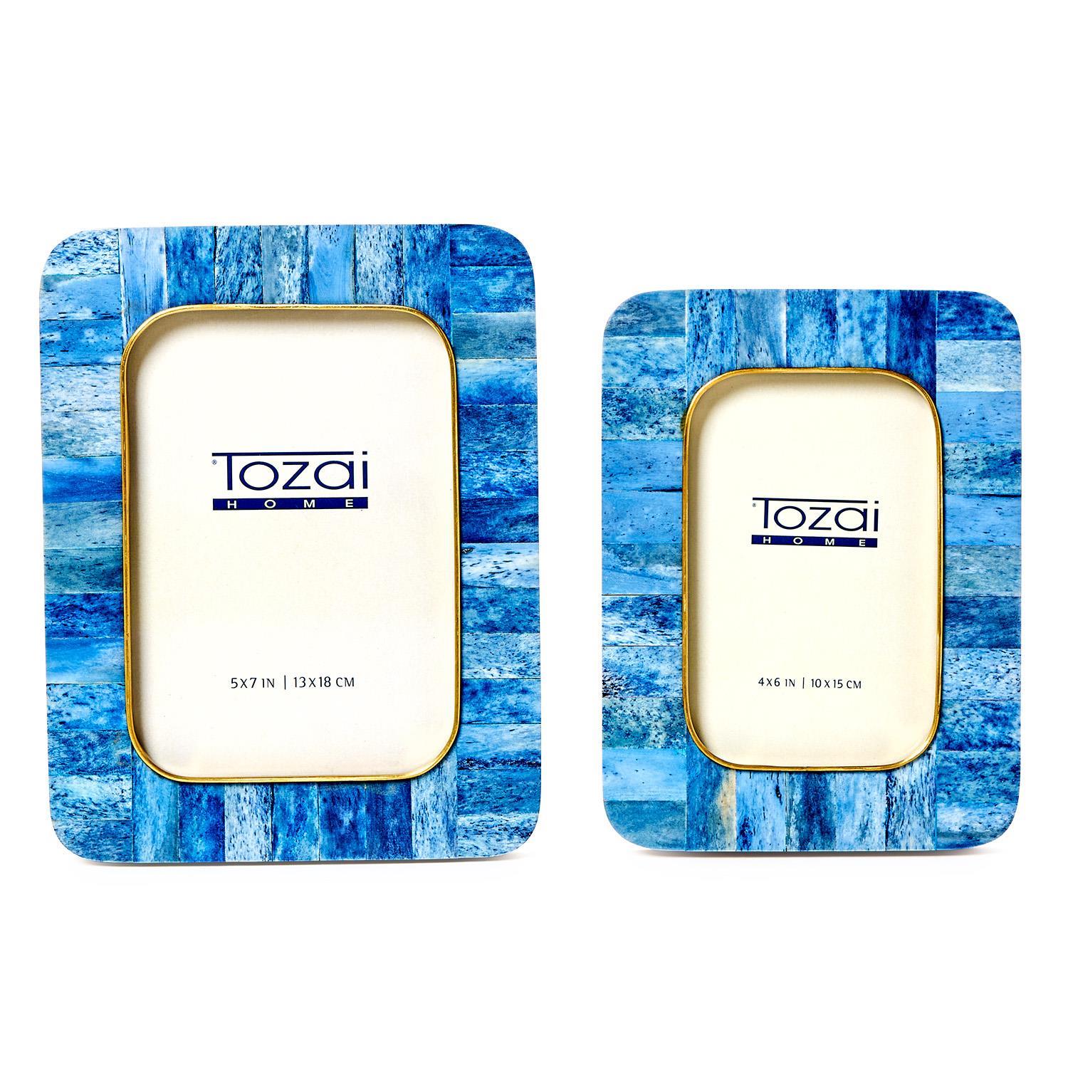 Mosaic Round Edge Photo Frame Set of 2