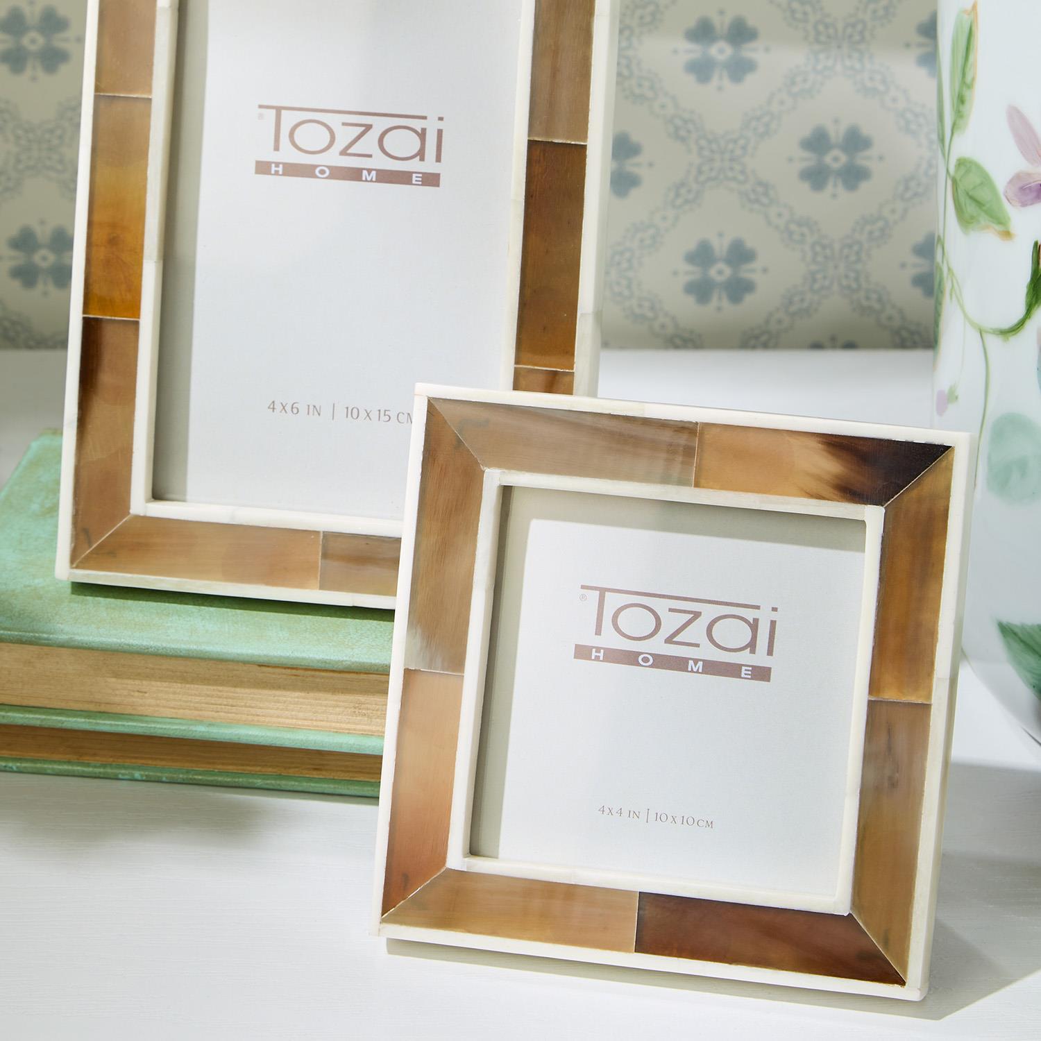 Faux Horn Photo Frame Set of 3