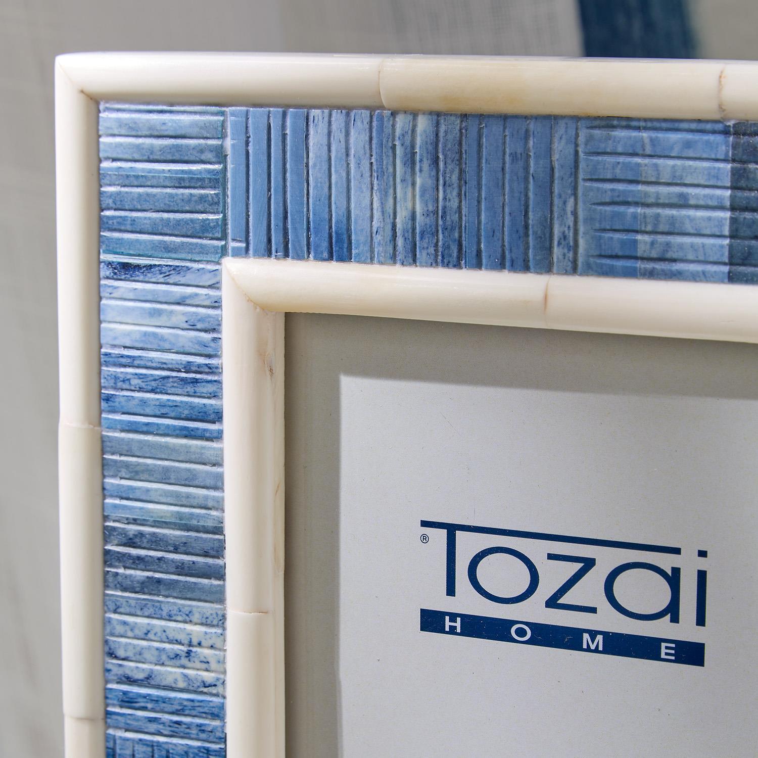 Stacks Blue Photo Frame Set of 2