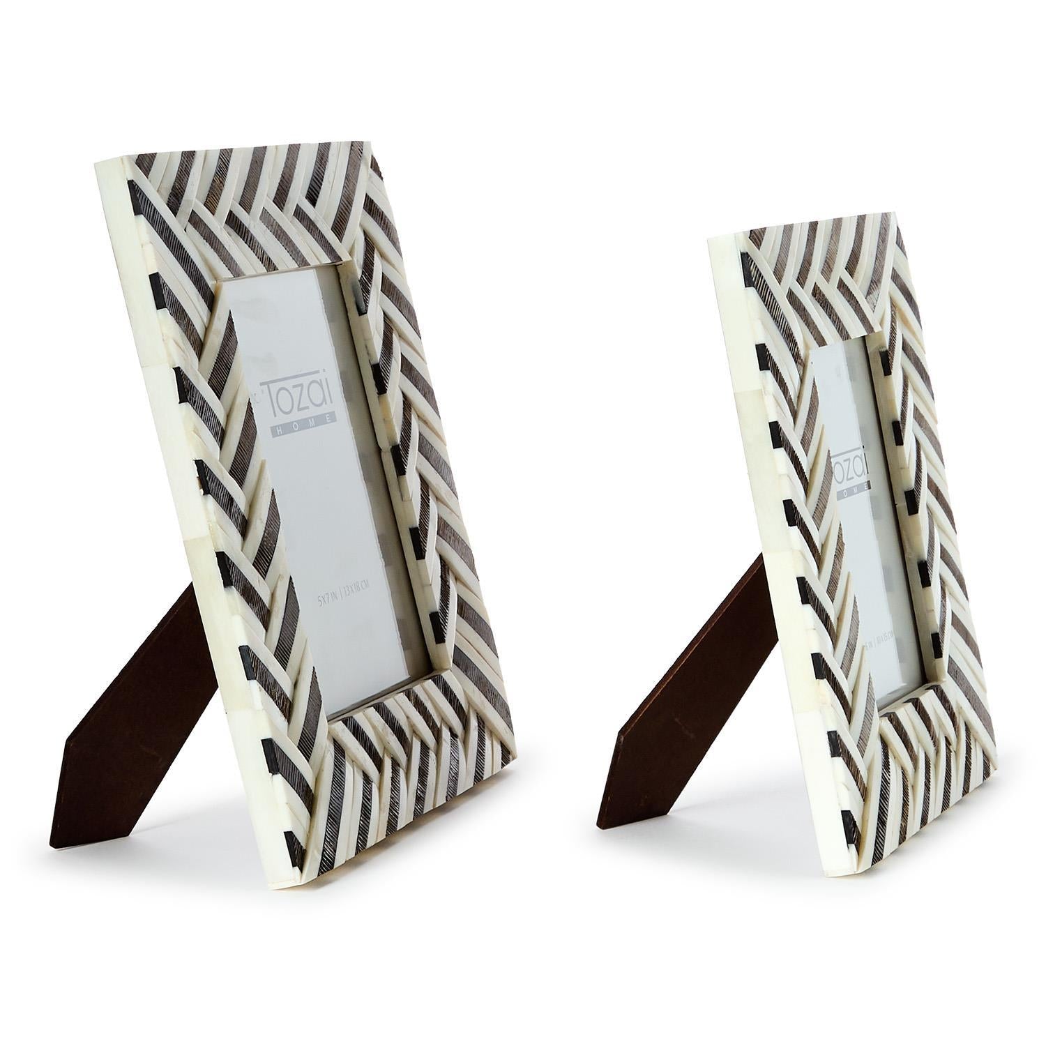 Braided in Bone Photo Frame Set of 2