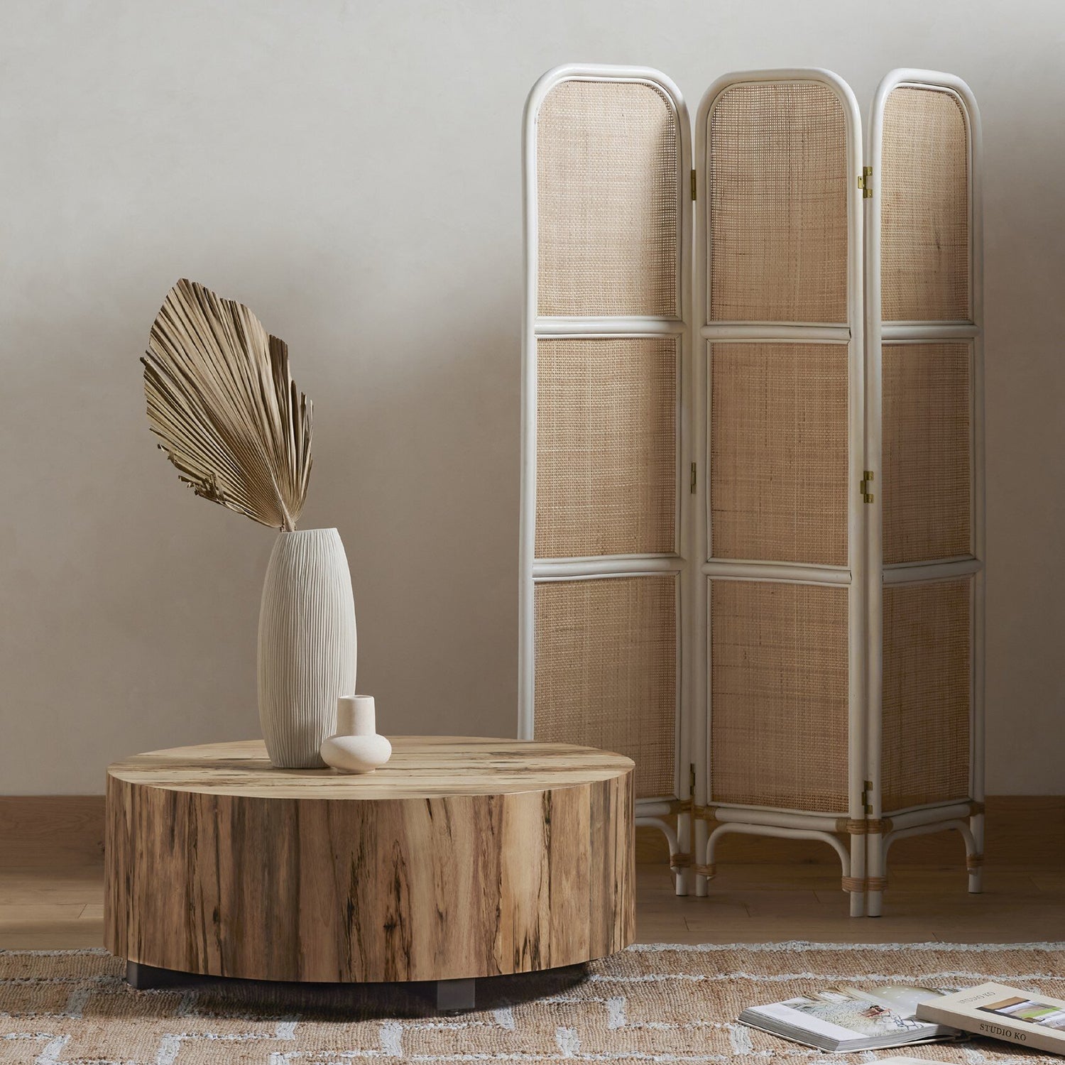 Four Hands Hudson Round Coffee Table