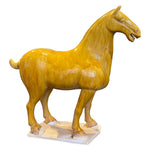 Currey & Co Tang Dynasty Persimmon Horse Sculpture - Final Sale