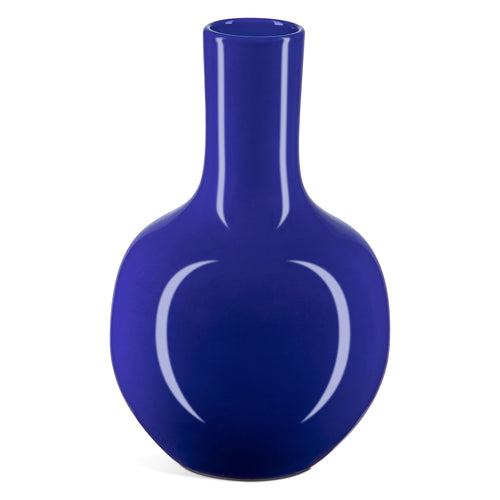 Currey & Co Ocean Blue Long Neck Vase