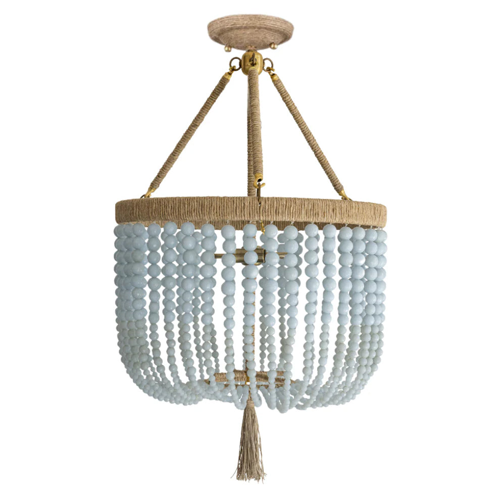 Ro Sham Beaux Malibu 18 Fog Semi Flush Mount