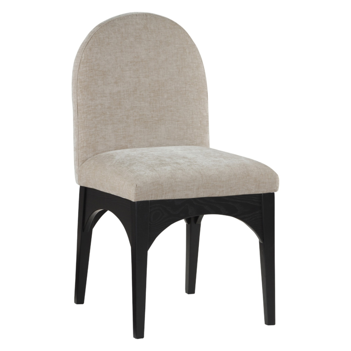 Waldorf Beige Chenille Fabric Upholstered Dining Side Chair Set of 2