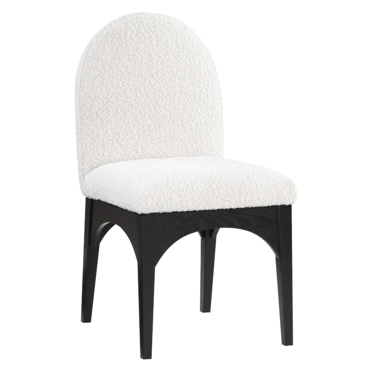 Waldorf Cream Boucle Fabric Upholstered Dining Side Chair Set of 2