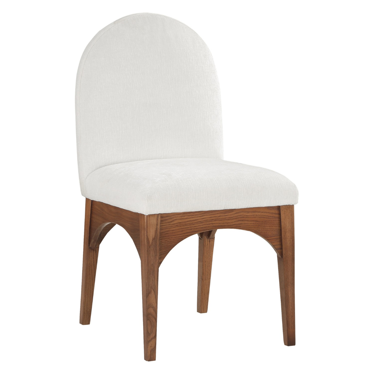 Waldorf Cream Chenille Fabric Upholstered Dining Side Chair Set of 2