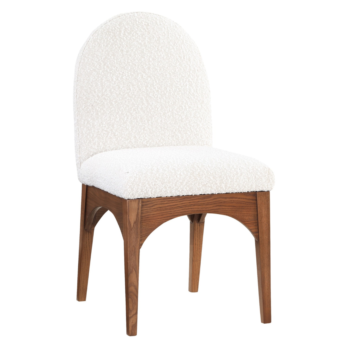 Waldorf Cream Boucle Fabric Upholstered Dining Side Chair Set of 2