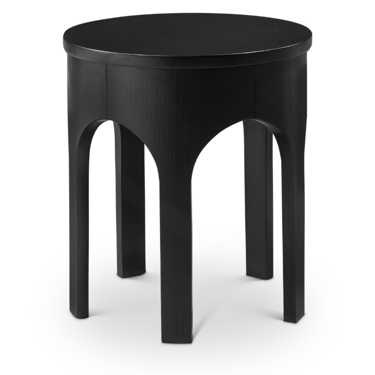 Westfield Black Solid Wood And Oak Veneer End Side Table Set of 2