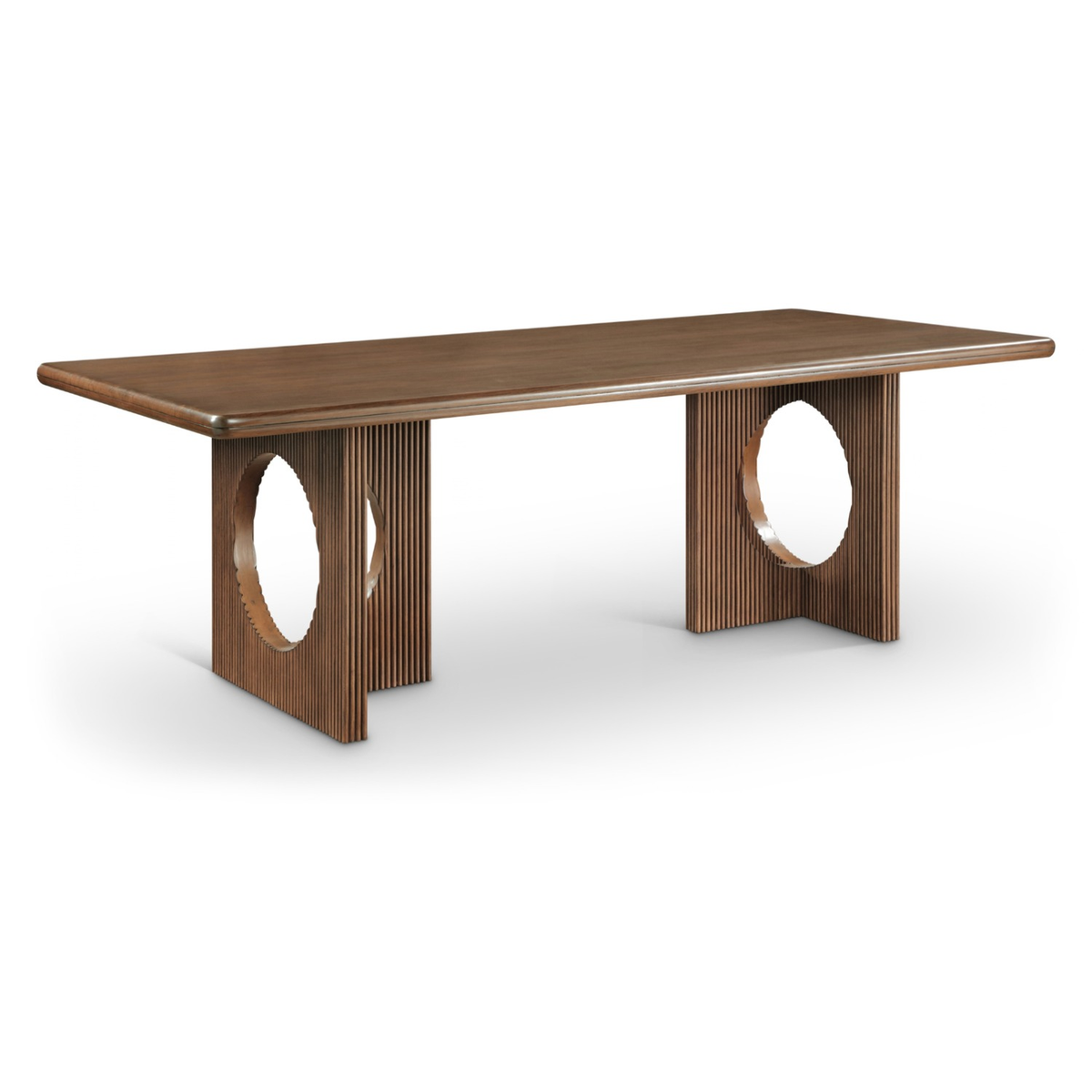 Rivas 94in Walnut Wood And Veneer Dining Table