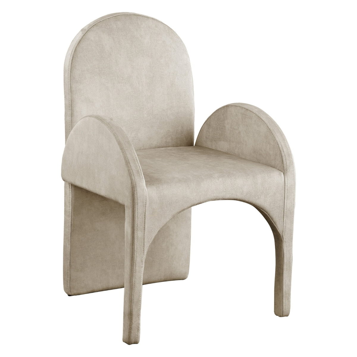 Summer Stone Velvet Upholstered Dining Arm Chair Set of 2