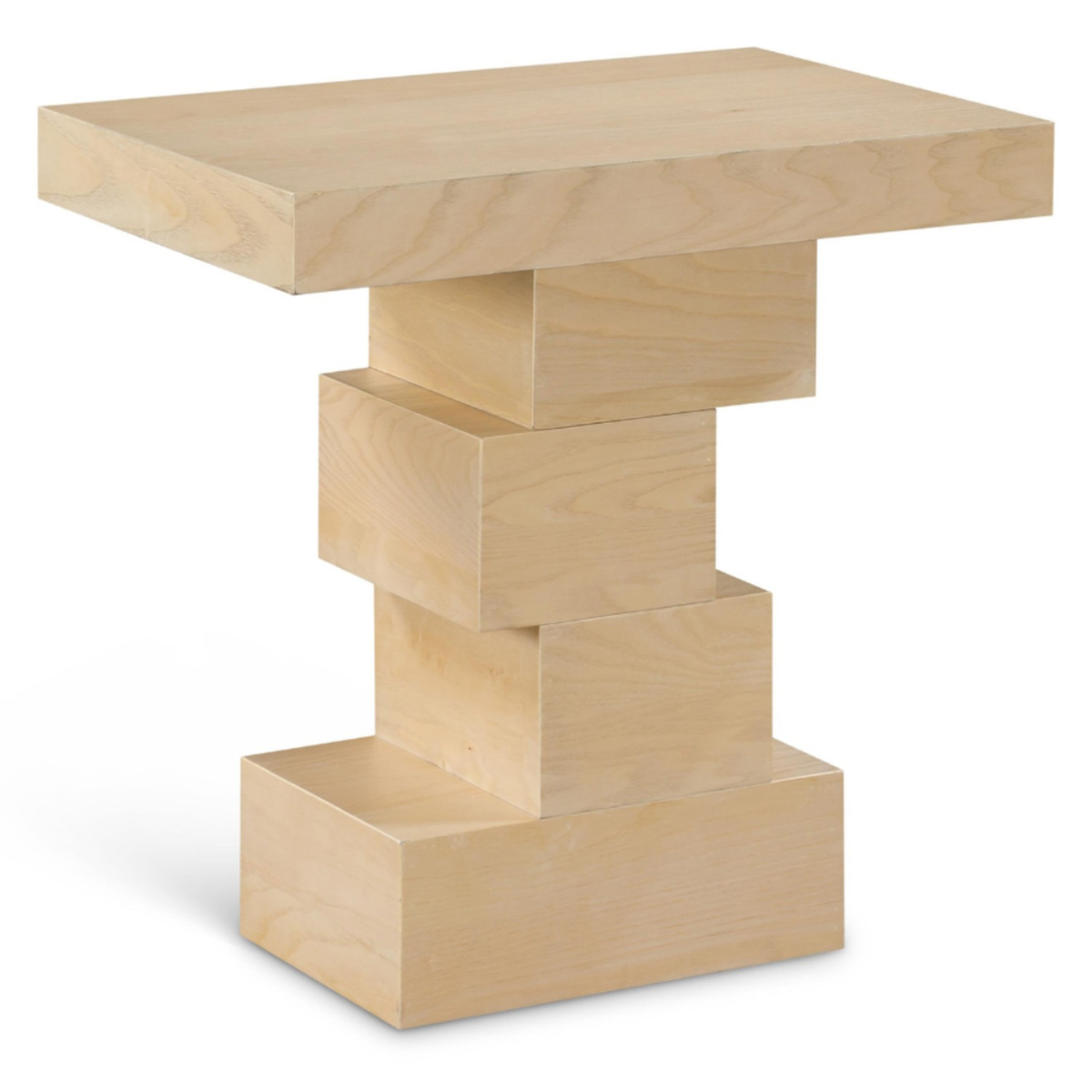Westmount Natural Ash Veneer End Side Table Set of 2