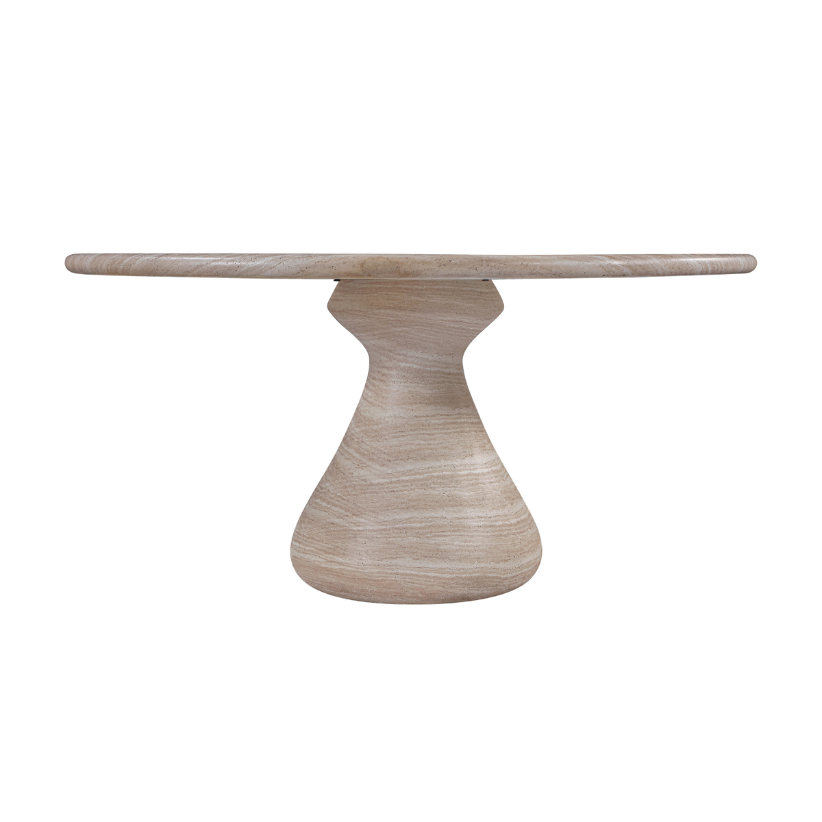 Sano 60in Travertine Concrete Indoor/Outdoor Dining Table