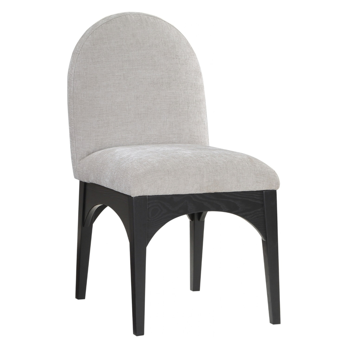 Waldorf Grey Chenille Fabric Upholstered Dining Side Chair Set of 2