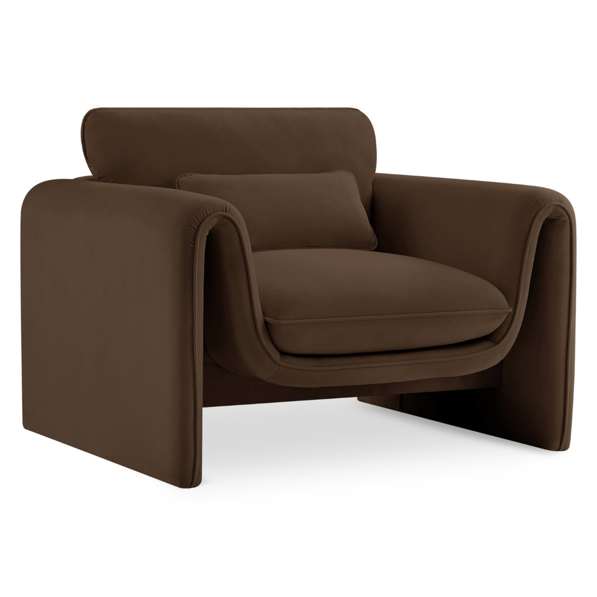 Sloan Brown Velvet Upholstered Chair