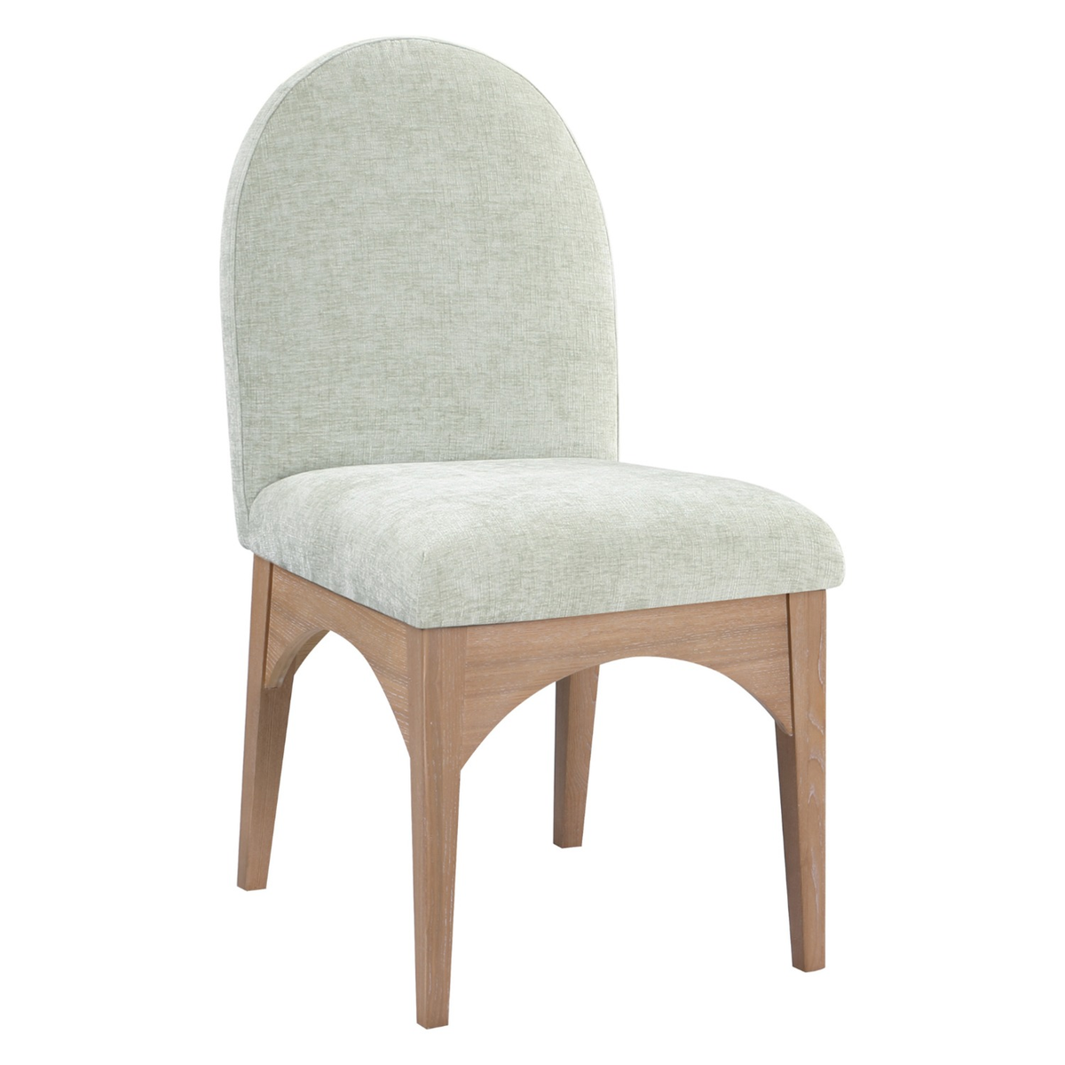 Waldorf Mint Chenille Fabric Upholstered Dining Side Chair Set of 2