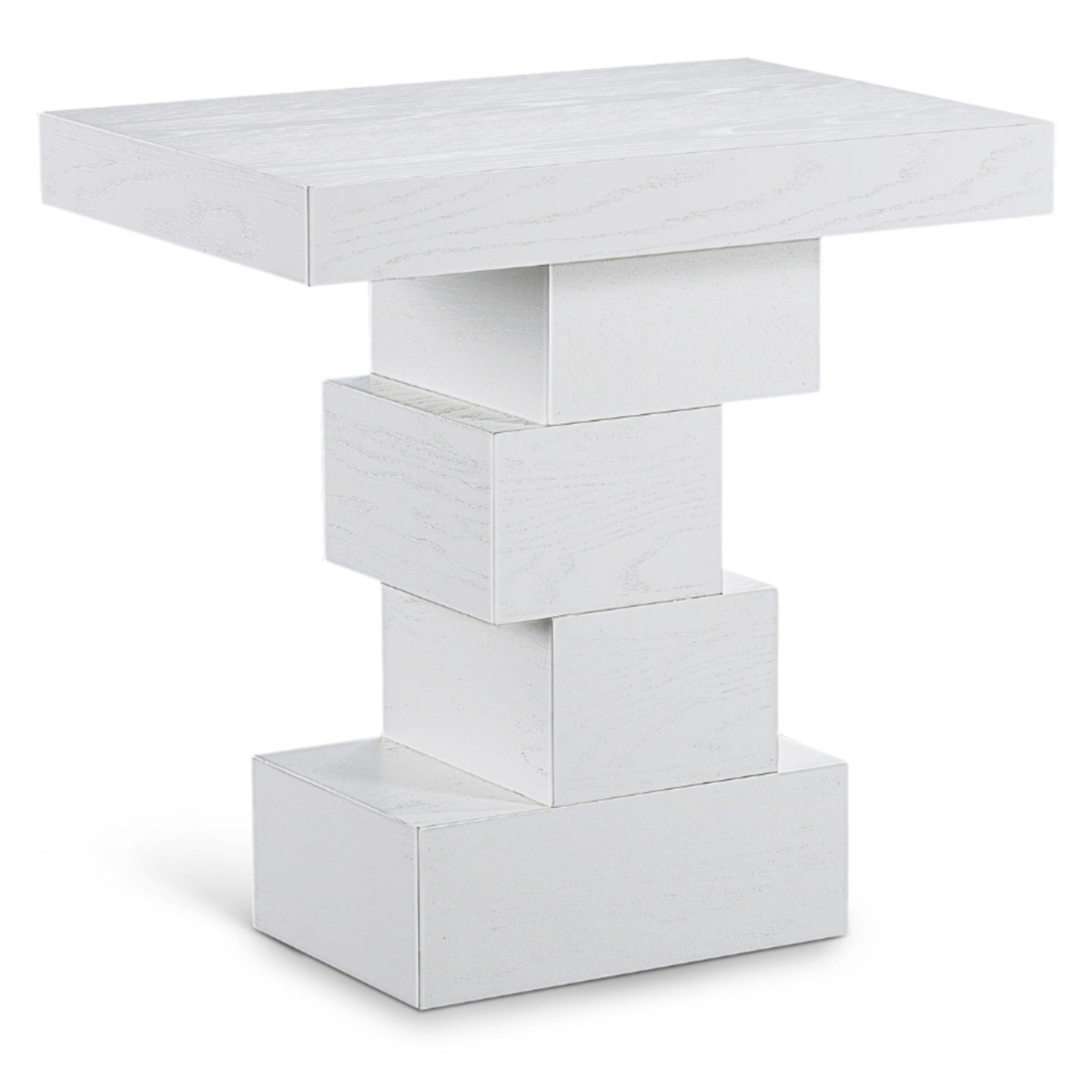 Westmount Off-White Ash Veneer End Side Table Set of 2