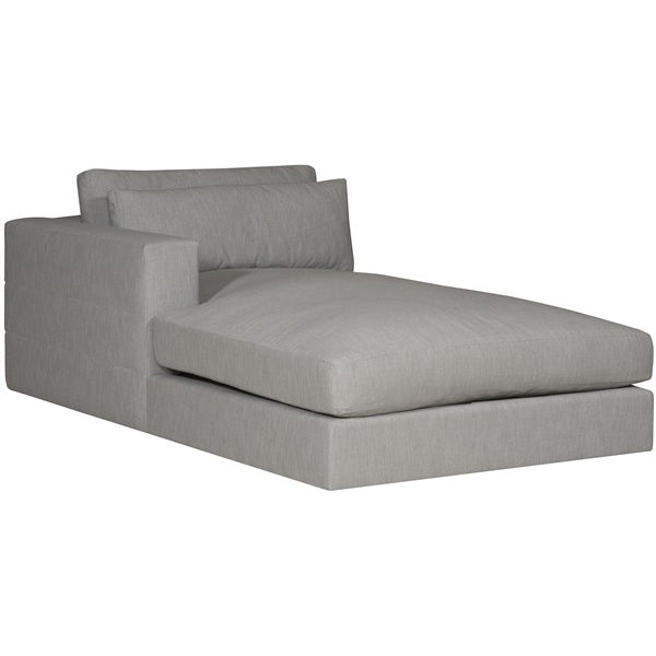 Vanguard Furniture Leone Identify Dove Left Arm Chaise