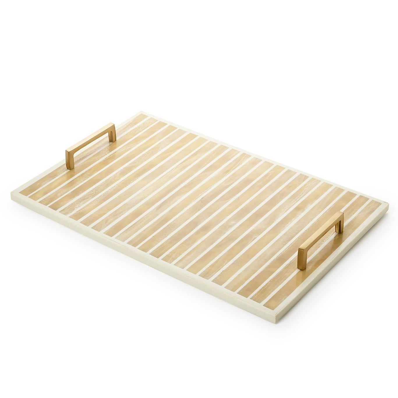 Inlaid Decorative Rectangle Serving Tray