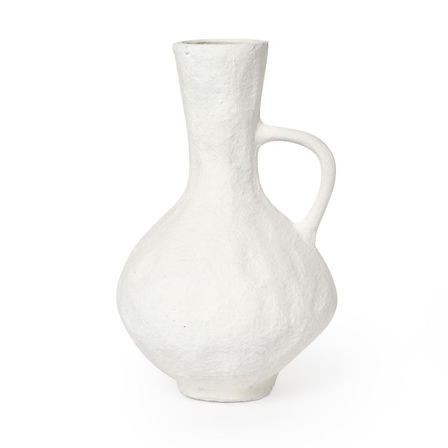 Limewashed White Jug Set of 2