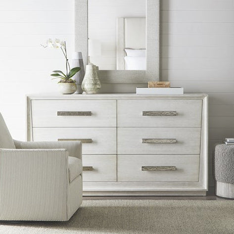 Vanguard Furniture Ridge Cascade with Flat Bar in Ridge Silver Dresser