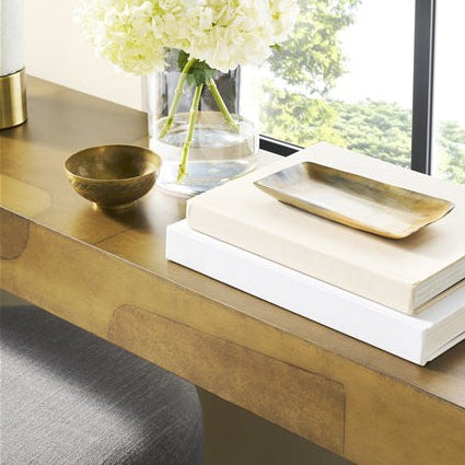 Vanguard Furniture Calder Dual Tone Brass Console