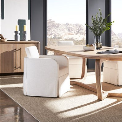 Vanguard Furniture Form Wheat with Flat Bar in Organic Bronze Buffet With Wood Doors