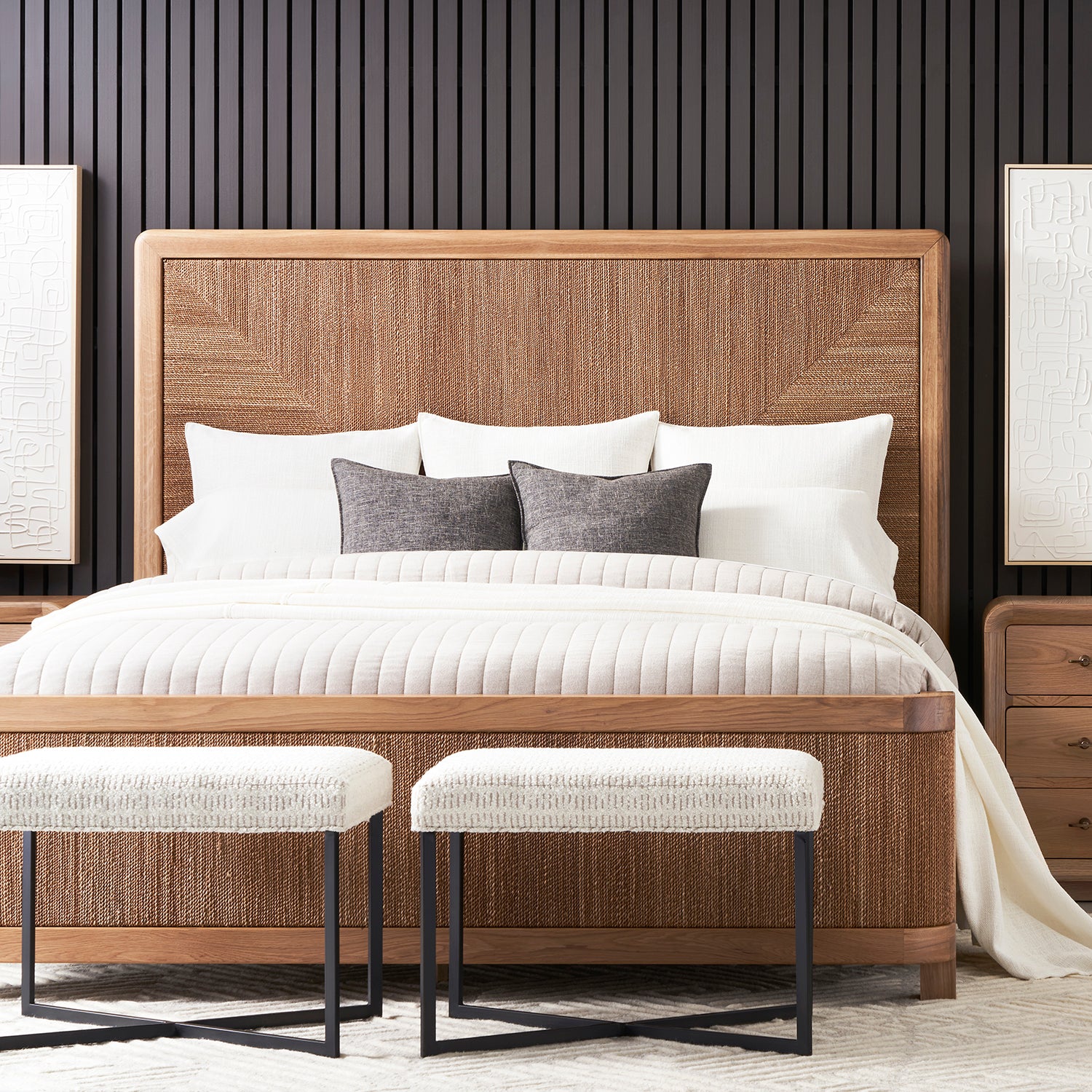 Vanguard Furniture Form Wheat with Natural Lampakanay Bed