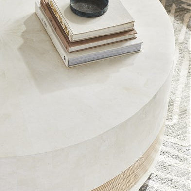 Vanguard Furniture Alba White Agate Cocktail  Table